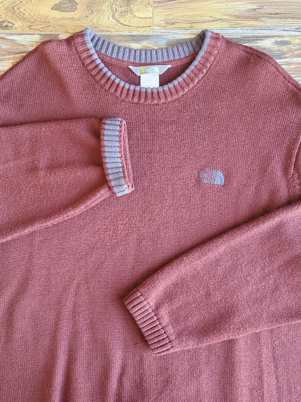 The North Face A5 Series Wool Blend Ribbed-Crew neck Sweater Brown